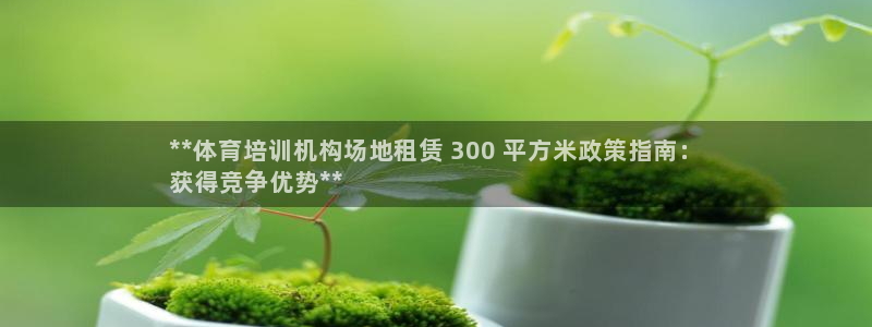 富联娱乐老板：**体育培训机构场地租赁 300 平方米政策指