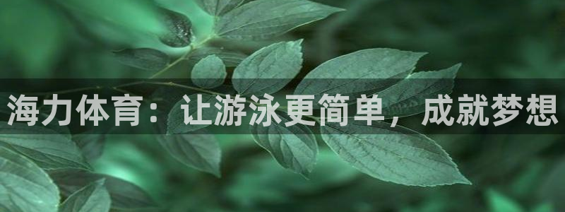 富联平台案7O777：海力体育：让游泳更简单，成就梦