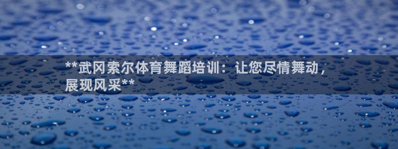 富联集团董事长：**武冈索尔体育舞蹈培训：让您尽情舞动，
展